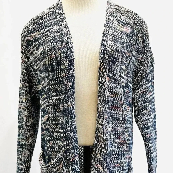 Caslon Sweaters - CASLON Women Long Sleeve Open Front Knit Multi-Colored Cardigan Sweater Size XS